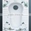 109-1 washroom ceramic decorative toilet squat pan