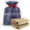 POCKET and LEAF pattern high quality polar fleece portable mini size office picnic travel promotioanl gift lap knee blanket