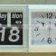 Square Flip calender Clock, decorative modern clock