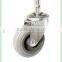 Swivel/Swivel Brake Solid Stem Castor Fitted with Rubber Wheel, PP Hub