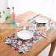 placemat pretty flower plastic table mat for cute girl /kids pp disposable placemats baby