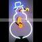 snowman christmas neon sculpture neon light