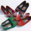 2015 Comfortable Beautiful New Design Model Canvas Shoes for Ladies Stripe Flat Shoes Ladies Flat Pumps