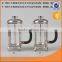 hot selling 600ml glass cafetiere with metal surface lid and handle                        
                                                Quality Choice