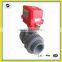 2-way motorized control ball valve for water control equipment UPVC NPT both female thread AC220v