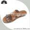 summer new design lastest fashion pu injection men outdoor brown slippers