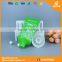 Green tea face cream of cosmetic tube with silkscreen printing surface handling