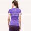 2016 wholesale women customized shirt/fitness compression yoga wear
