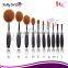 Cosmetic Makeup Tools Women Face Powder Foundation Eye Shadow Blusher Soft Toothbrush Shape makeup Brushes