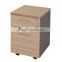 Knock down wooden office mobile drawer file storage cabinet with castors