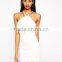 Chain Neck Halter Dress with Zip Back