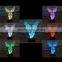 3D Optical Night Light Skull Wing 7 RGB Light Colors 10 LEDs AA Battery or DC 5V Mixed Lot