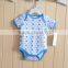hot salling 100% cotton bule star cute elephant childrens clothes