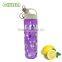 hot water bottle/high-grade borosilicate glass water bottle with colorful silicone sleeve