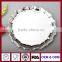 round silver plate silverplate platter for food party hotel home deco plate attractive greater stability and grip
