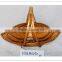 Wholesale beautiful shape wicker basket with handles