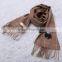 soft and warm camel cashmere scarf