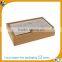 brown gift packaging cardboard box with handle