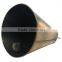 Hunting bell in plated or painted color surface with logo and strap attached