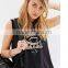 Custom printing top sleeveless printing crop top for women