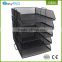 Good flanging school / office mesh desk supplies organizer 5 tier wall mounted file holder magazine rack