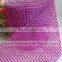 10Yard 24 rows rose color diamond rhinestone wrap rolls crystal wedding mesh ribbon