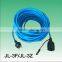 Euro waterproof IP44 schuko plug with socket rubber power cord
