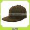 plain black cotton high quanlity custom snapback cap