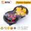 China supplier PET disposable plastic salad container with 2 compartments