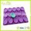 15 cavity FDA approved oval shape silicone molds for soap cake ice cube