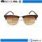 Tropical trending lens print true color transfer leopard half frame sunglasses for women