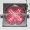 Super brightness 300mm PC toll station led warning red green traffic light