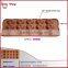 BT0087 New Bakeware Mold With 15 Holes Silicone Chocolate Molds With The Rising Sun