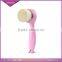 Korean New Soft Fiber Facial Brush Mild Exfoliating face cleaner with Deep Facial Cleansing Wash Pore Care face Wooden Brush