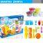 Zhorya 2016 new children DIY fast food color dough play set
