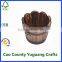 wooden round barrel planter flower pots home office garden decoration