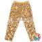 Purple Knit Cotton Sequins Sparkly girl tight leggings pants Wholesale baby girl leggings