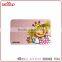 Children bread cutting used plastic mini cutting board for breakfast