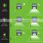Bright 8LED Solar Power Lights 3Mode Outdoor Solar Motion Light for Path Garden Lighting-4Pack