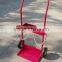 industrial heavy duty steel double oxygen gas drum cylinder trolley cart
