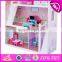 2017 New design girls miniature toys wooden doll house kits W06A083