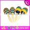 2017 Top fashion baby mini wooden maracas musical instrument W07I050