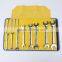 12 pcs mirror surface double end wrench set,ANSI double open end wrench set,metric CR-V anti-rust double open end wrench set
