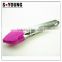 14034 Cake Shape Silicone Kitchen and Barbecue Grill Tongs Cooking Stainless Steel Handle Food Tong