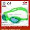 One piece colorful mix color waterproof kids silicone swimming goggles