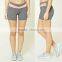 Women Yoga Bodybuilding Shorts Nylon Polyester Spandex Active Heathered Knit Athletic Tennis Shorts