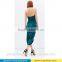 Customized women halter neck backless knot draped midi dress evening grown