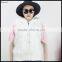 New Fashionable Knitted Women White Faux Fur Vest for Girls