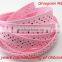 Pink Dots printed Grosgrain Ribbon