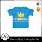 Sky blue funny fashion coton t-shirt for kids